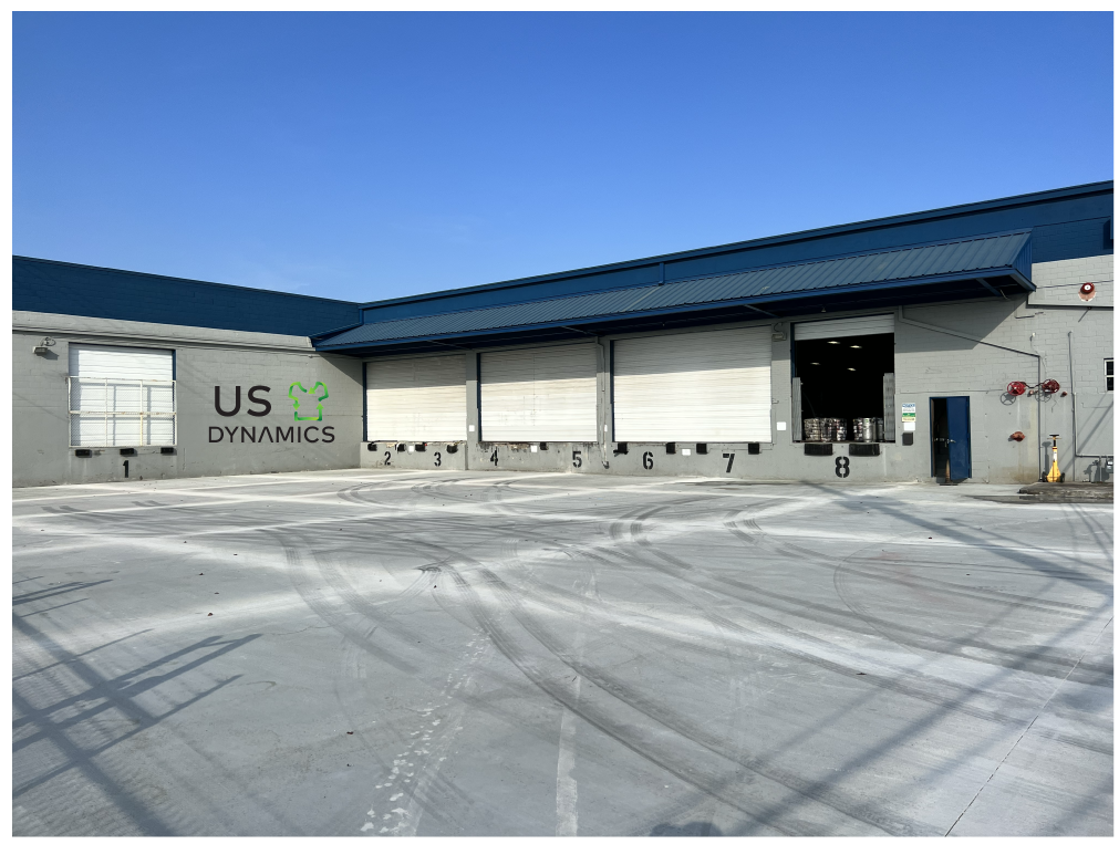 Wholesale clothing packed in shipping containers at US Dynamics facility