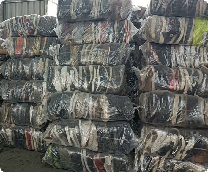 Used shoes sorted and ready for international wholesale export
