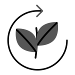 Sustainability icon representing US Dynamics eco-friendly recycling practices