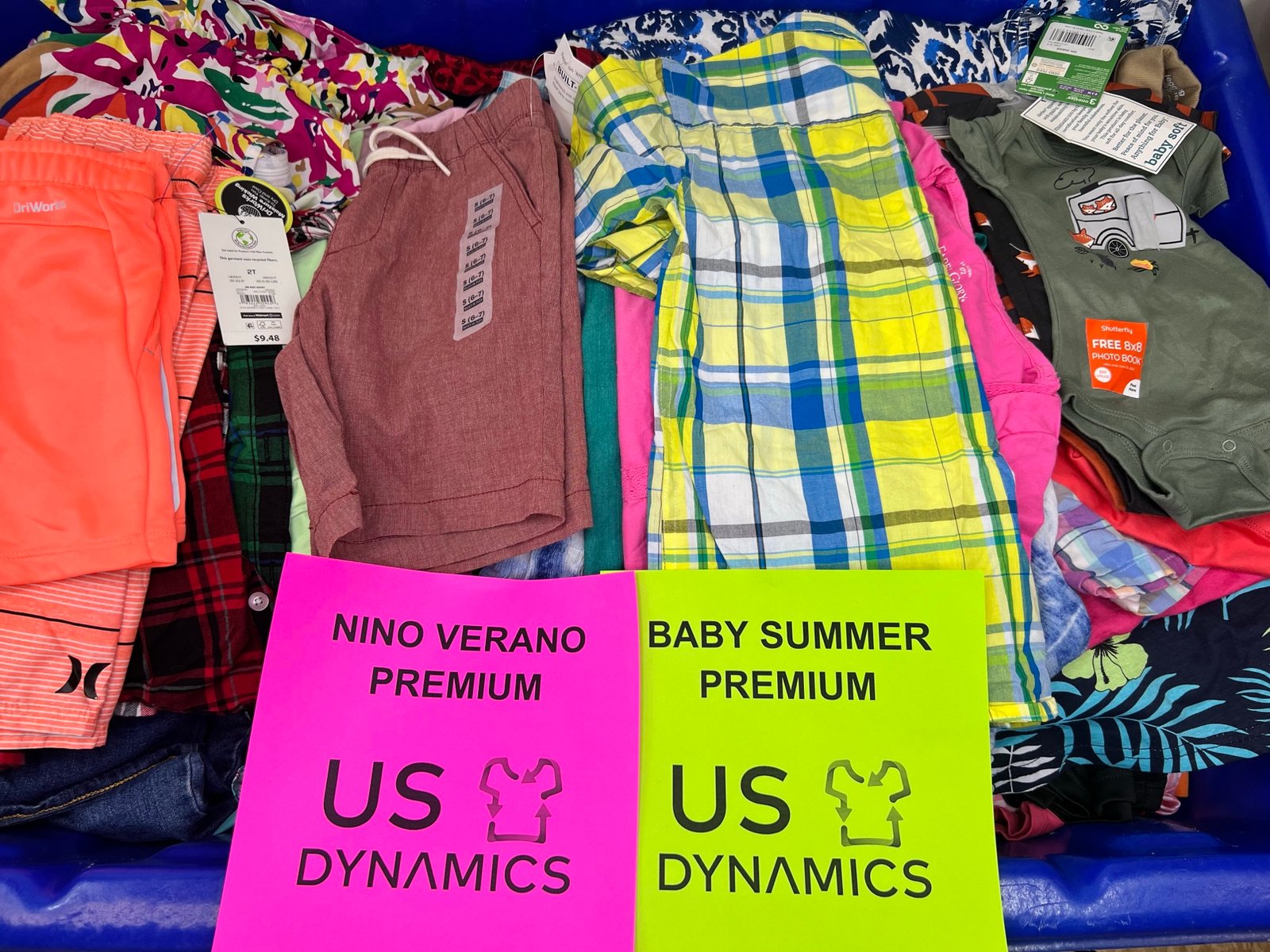 US Dynamics Bebé y Niños Verano Premium - paca premium de 100 lb de ropa infantil