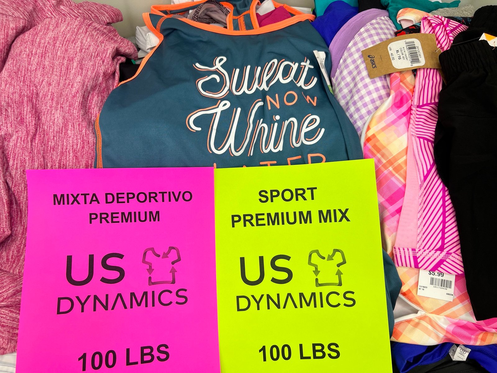 US Dynamics Mixta Deportivo Premium - paca premium de 100 lb de ropa deportiva